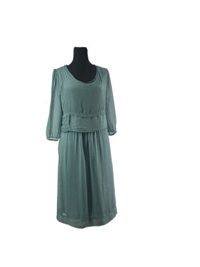 La Fée Maraboutée silk dress layered jersey flowy light weight elegant sz xs